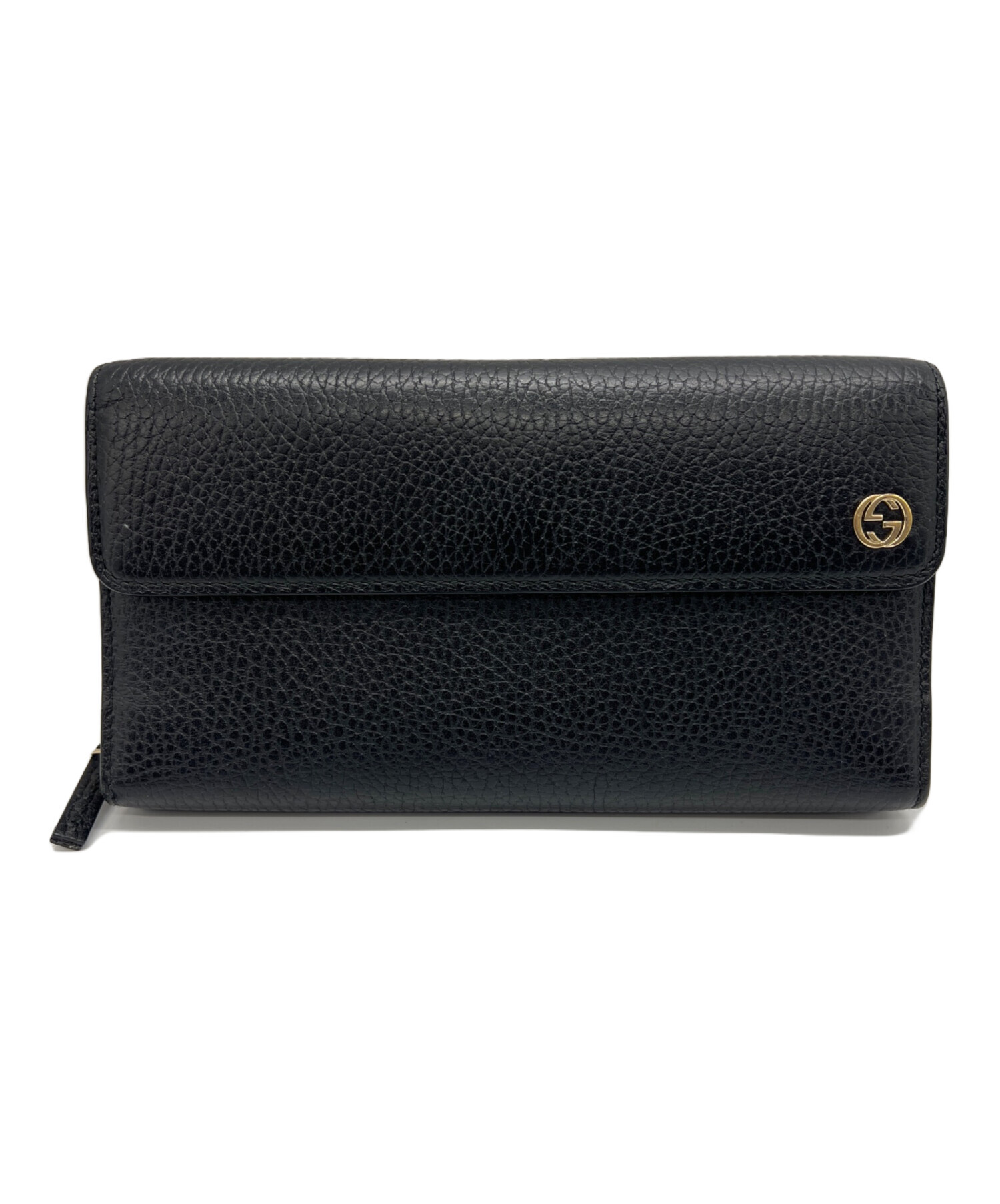 中古・古着通販】GUCCI (グッチ) 長財布 ブラック｜ブランド・古着通販