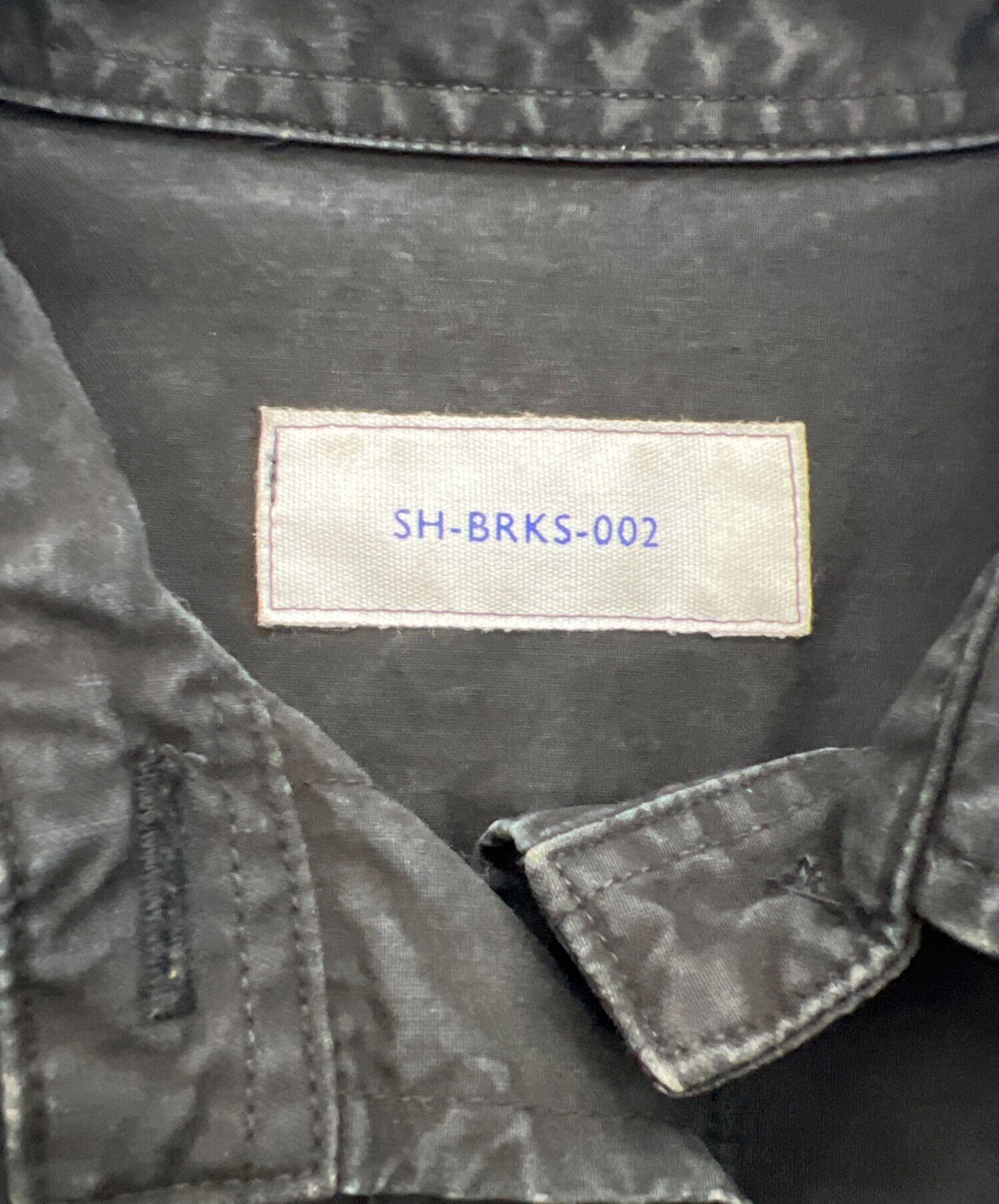 中古・古着通販】SH (エスエイチ) シャツワンピース ブラック サイズ:M