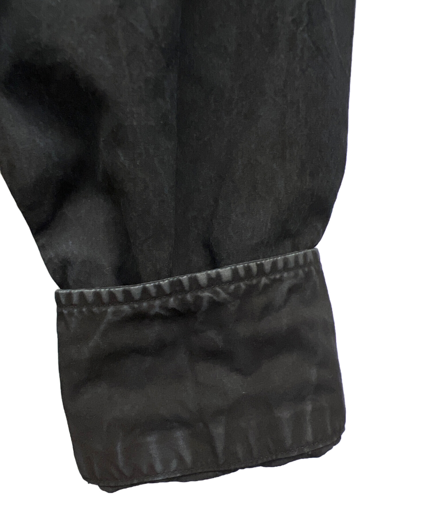 中古・古着通販】SH (エスエイチ) シャツワンピース ブラック サイズ:M