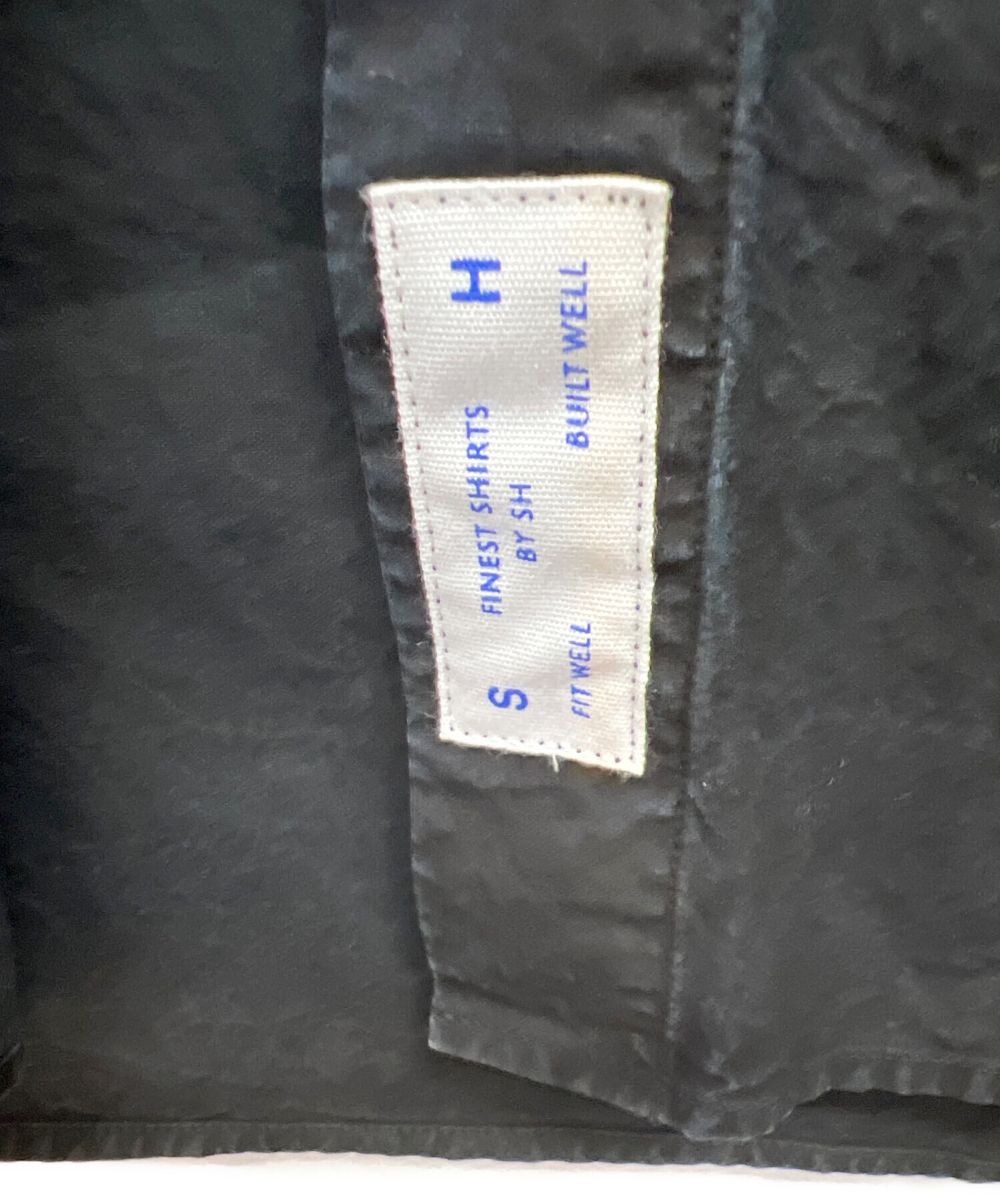 中古・古着通販】SH (エスエイチ) シャツワンピース ブラック サイズ:M