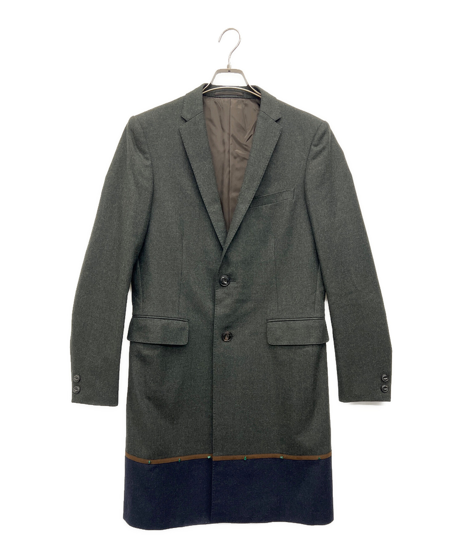 中古・古着通販】KOLOR (カラー) チェスターコート グレー サイズ:2