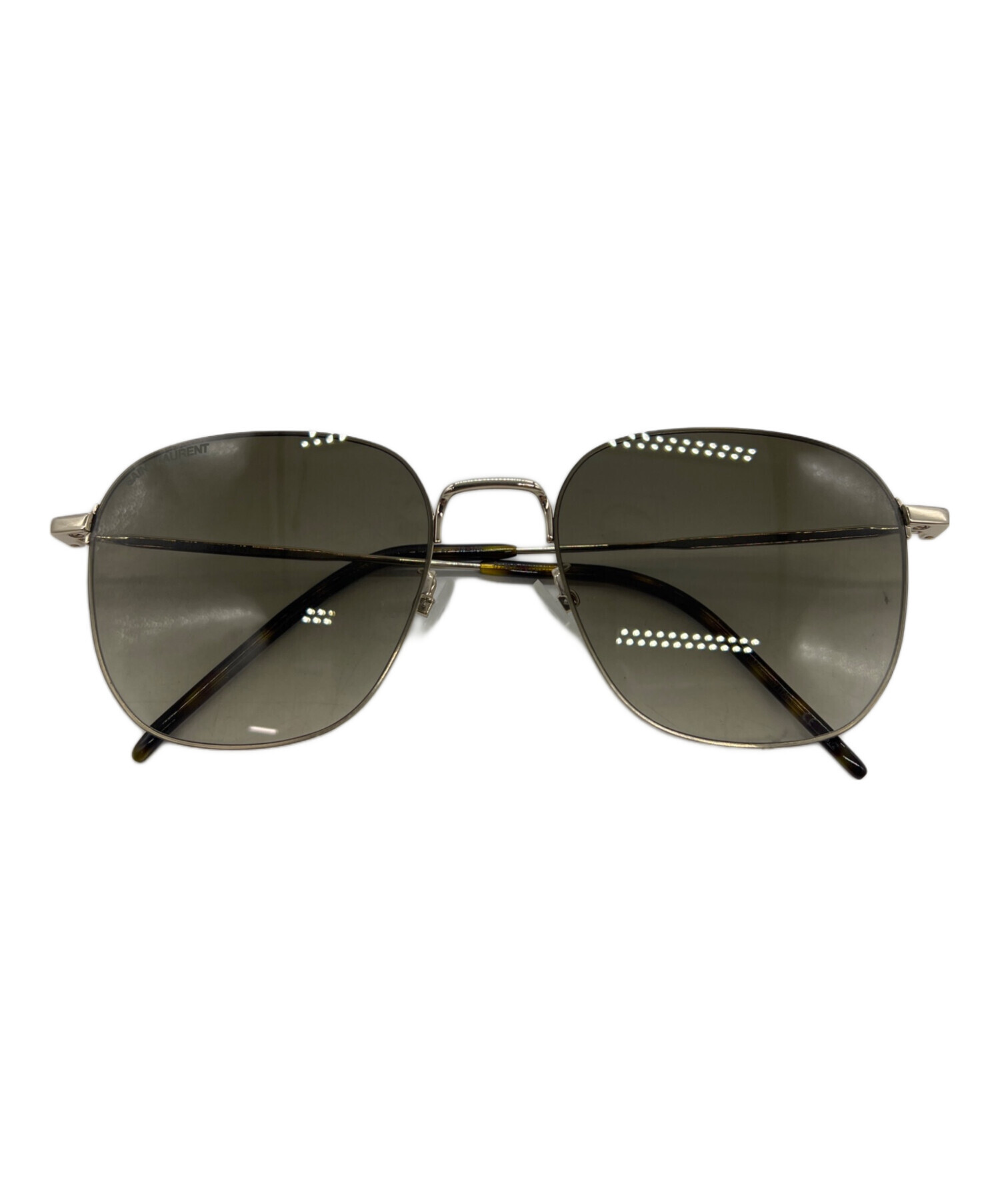 SAINT LAURENT PARIS サンローランパリ サングラス  ベージュ 【古着】【中古】【送料無料】 中古・古着通販】Saint Laurent Paris (サンローランパリ) サングラス