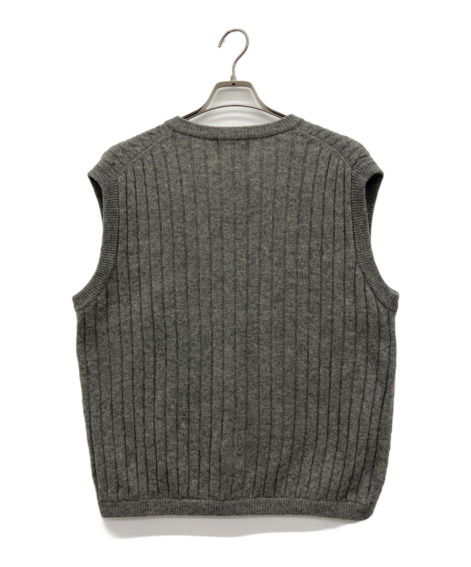 中古・古着通販】WOOLRICH (ウールリッチ) ニットベスト グレー サイズ