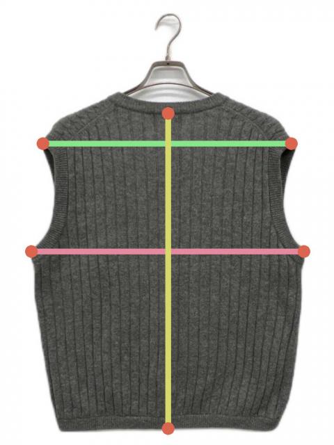 中古・古着通販】WOOLRICH (ウールリッチ) ニットベスト グレー サイズ