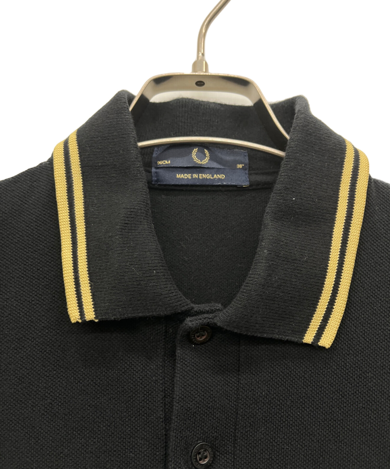 中古・古着通販】FRED PERRY (フレッドペリー) ポロシャツ ブラック 