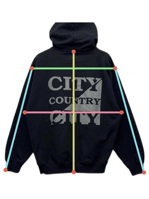 美品 CITY COUNTRY CITY ジップ フーディー 中古・古着通販】city country city (シティーカントリーシティー