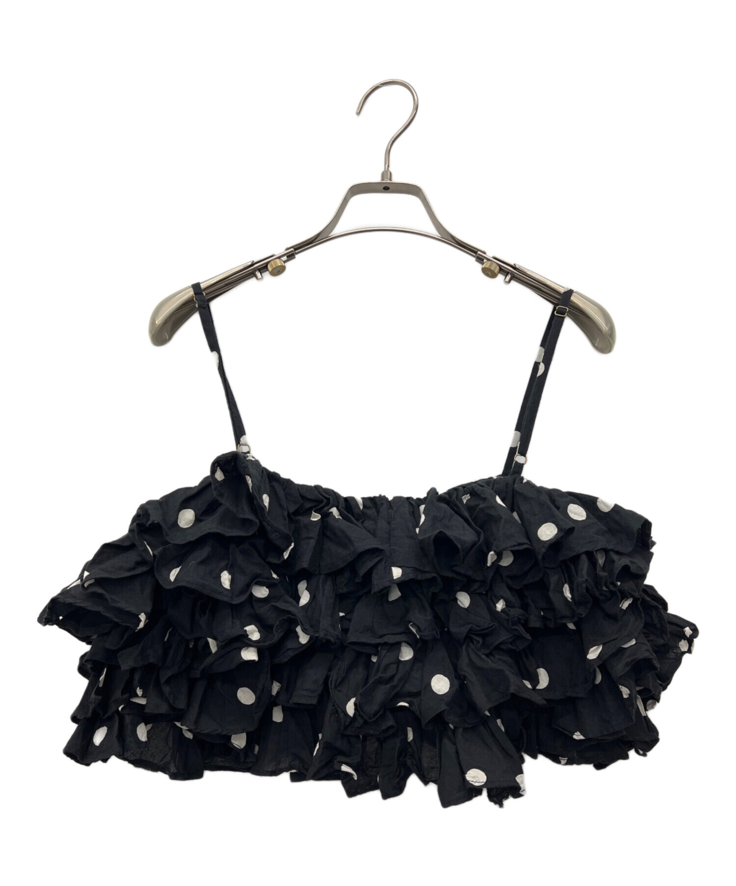 新品未使用品　Crinklecrinklecrinkle ドット フリル キャミ 中古・古着通販】crinkle crinkle crinkle (クリンクル クリンクル