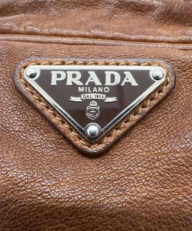 中古・古着通販】PRADA (プラダ) ウォッシュドレザーボストンバッグ
