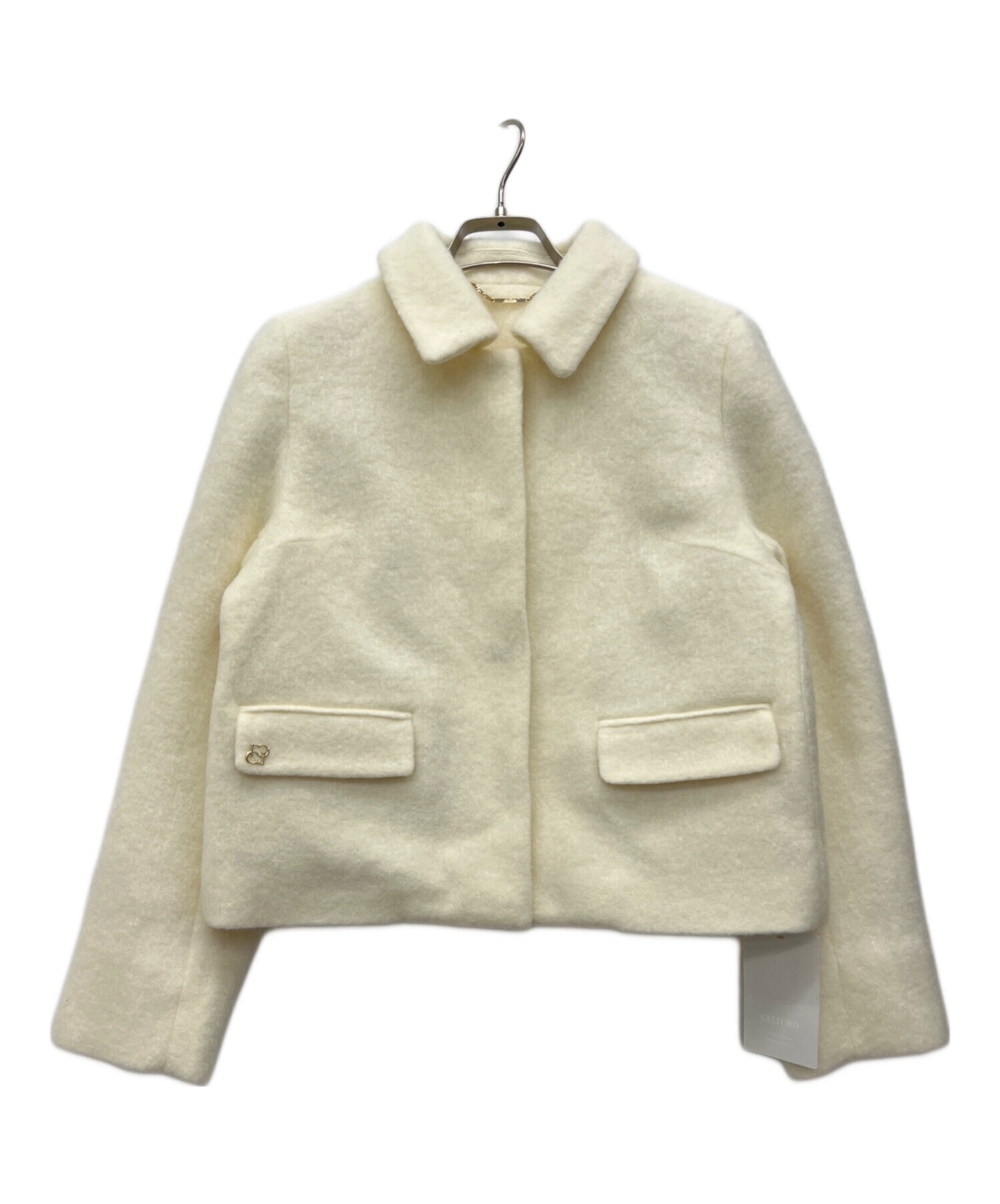 セルフォード ボアコート ホワイト 中古・古着通販】CELFORD (セルフォード) ジャケット ホワイト サイズ