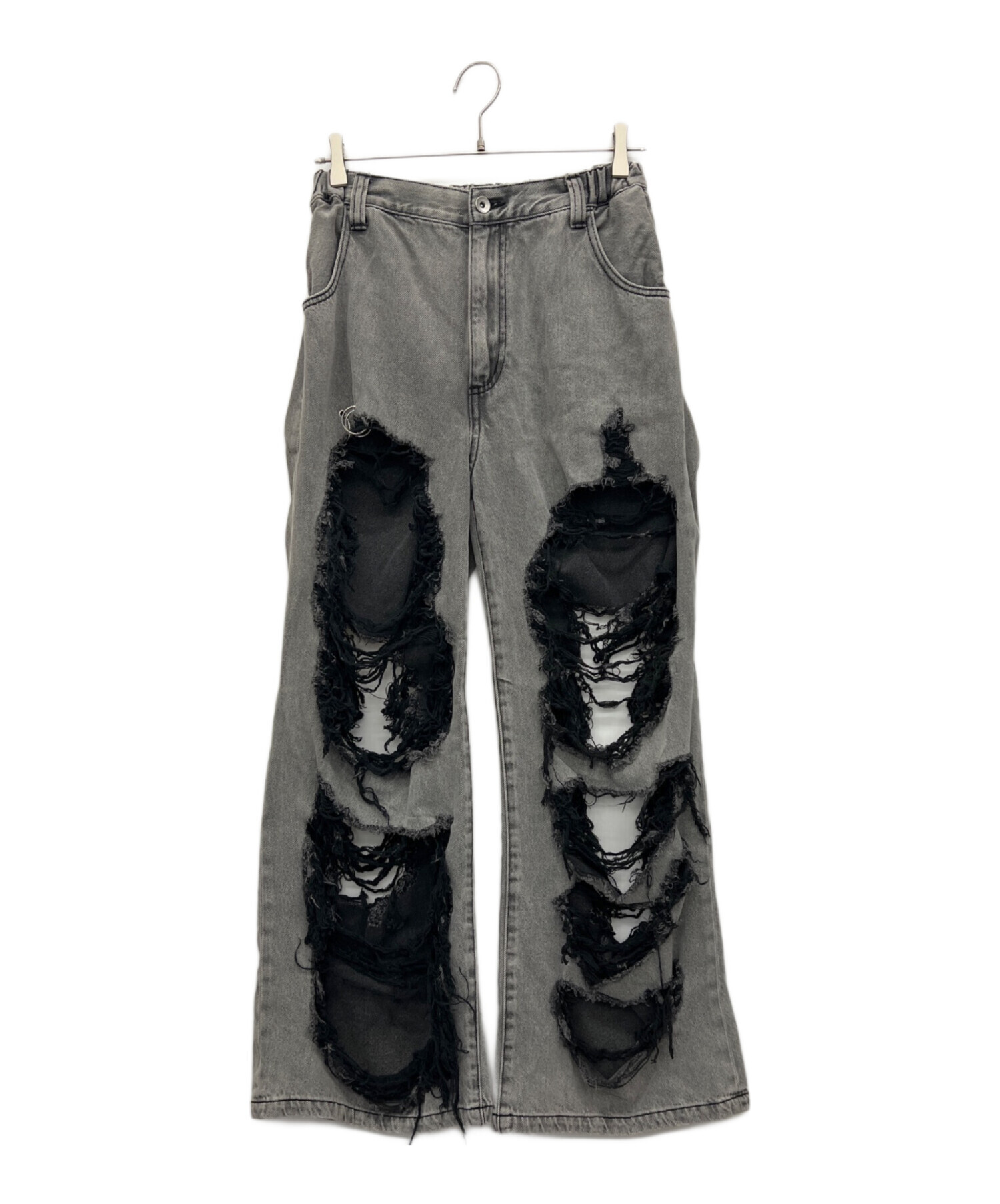 中古・古着通販】REFLEM (レフレム) ハイクラッシュデニムパンツ