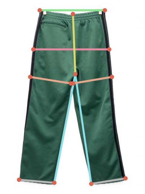 中古・古着通販】Needles (ニードルズ) トラックパンツ グリーン 中古・古着通販】Needles (ニードルズ) トラックパンツ グリーン
