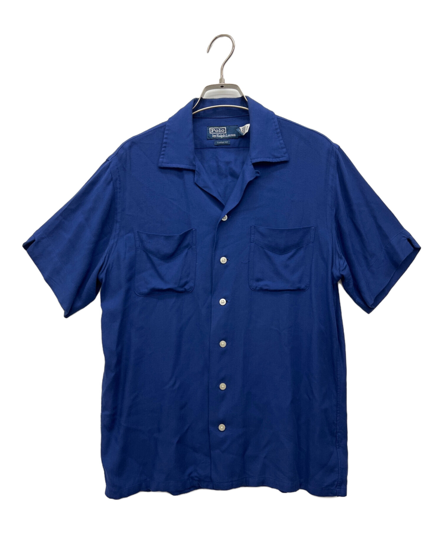 古着 ラルフローレン Ralph Lauren POLO by Ralph Lauren OCEAN SHIRT 半袖 コットンシャツ メンズM相当 /eaa553992 中古・古着通販】POLO RALPH LAUREN (ポロ・ラルフローレン) 半袖