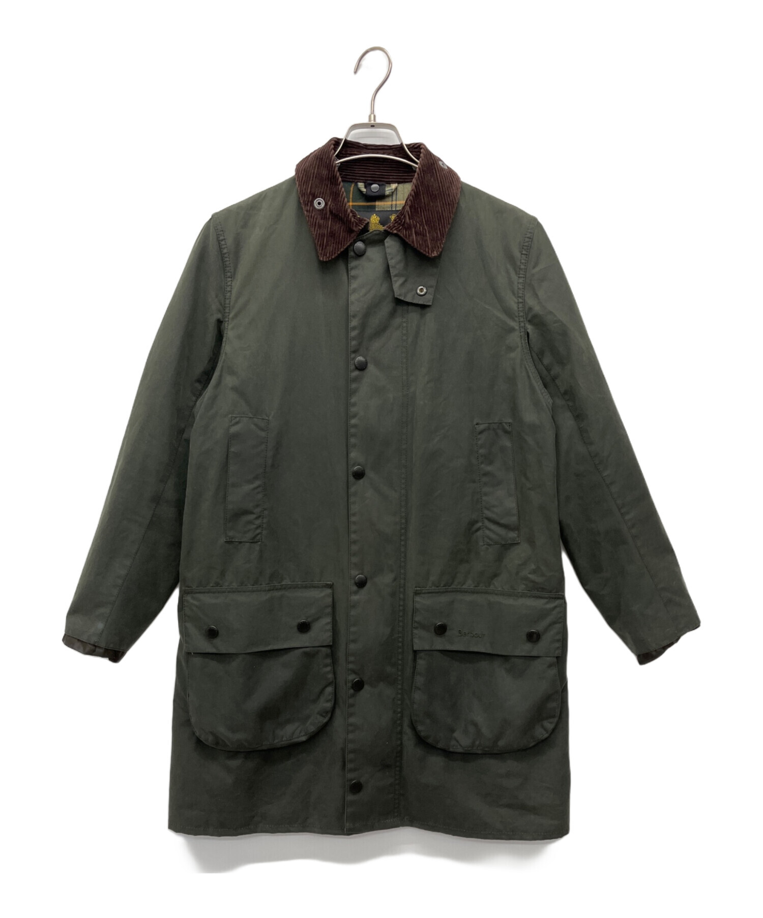 デッドストック 80s バブアー A106 ワックスドコットン フード ネイビー 中古・古着通販】Barbour (バブアー) ワックスドコットンコート