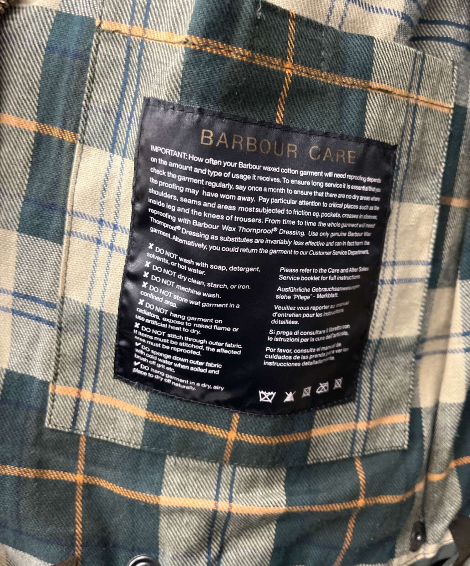 中古・古着通販】Barbour (バブアー) ワックスドコットンコート
