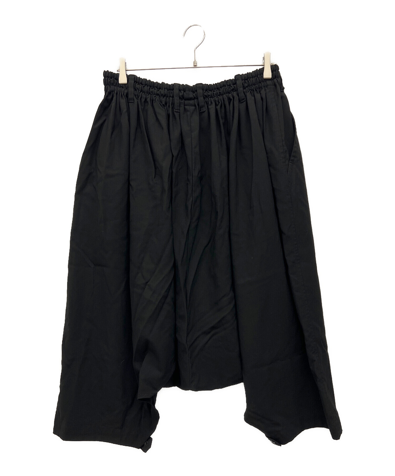 中古・古着通販】GROUND Y (グラウンドワイ) サルエルパンツ ブラック