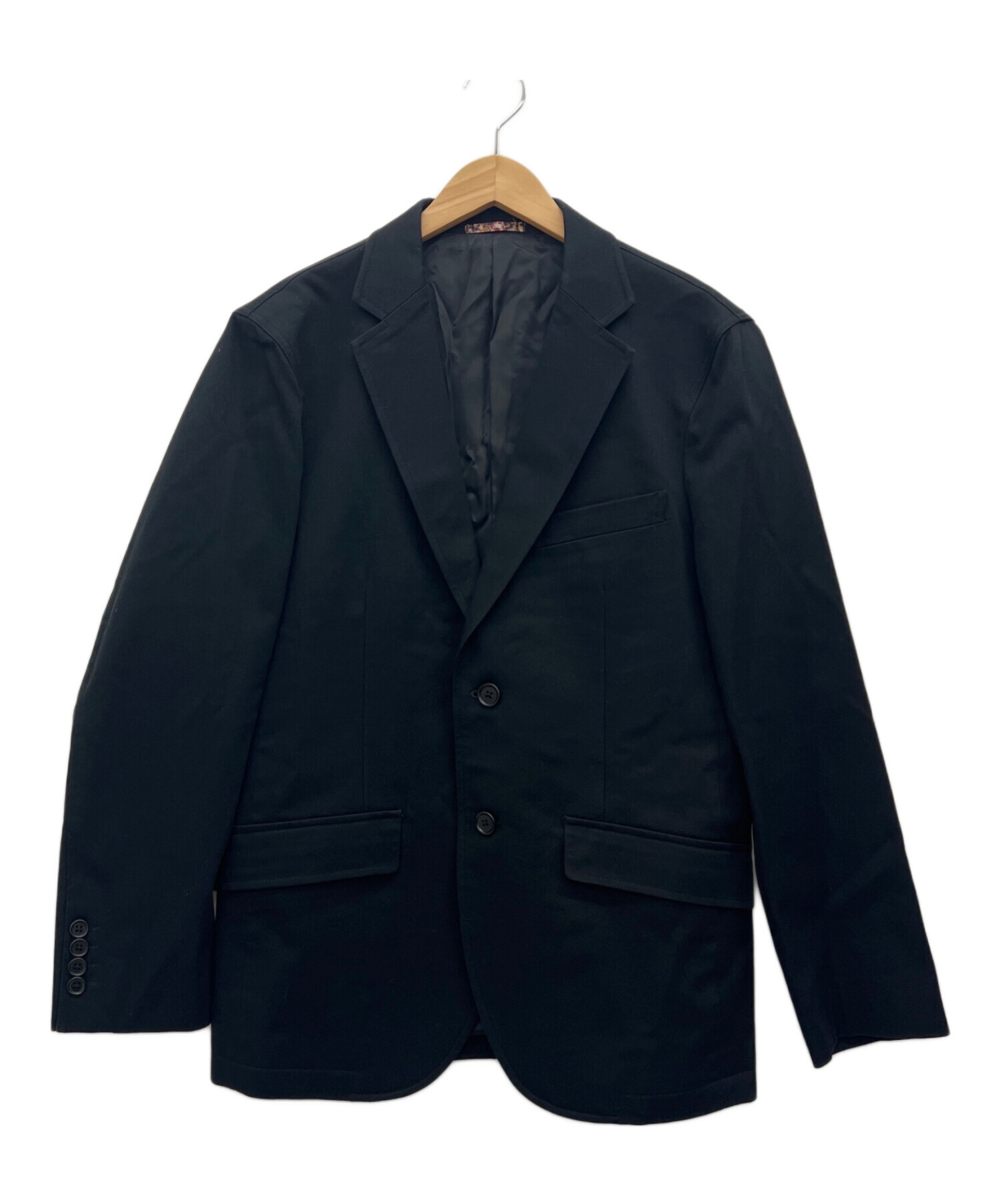 90s 美品　Paul Smith　Lサイズ　本革テーラードジャケット　ブラック 中古・古着通販】PAUL SMITH (ポールスミス) テーラードジャケット