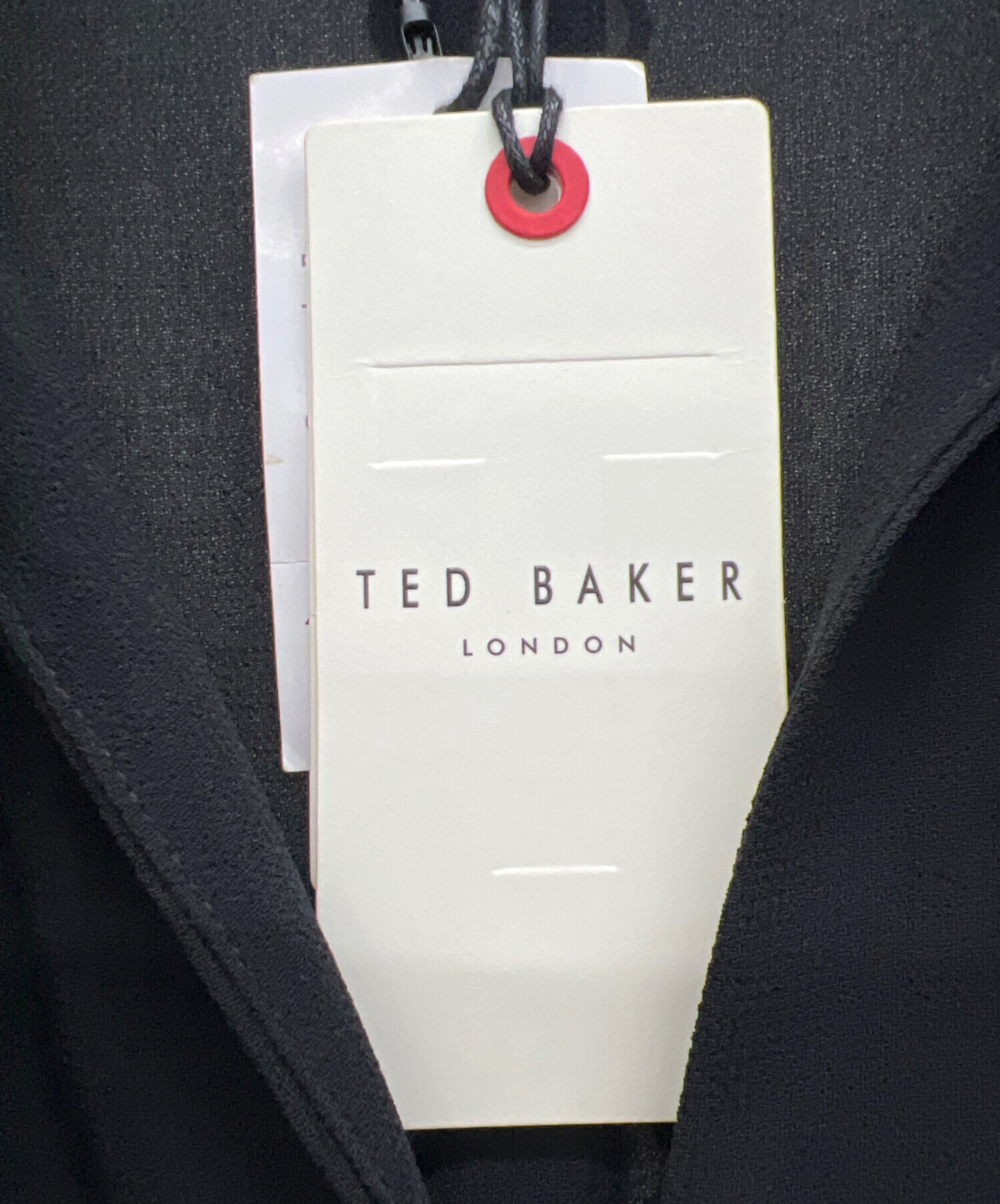 中古・古着通販】ted baker (テッドベーカー) 長袖ワンピース ブラック 