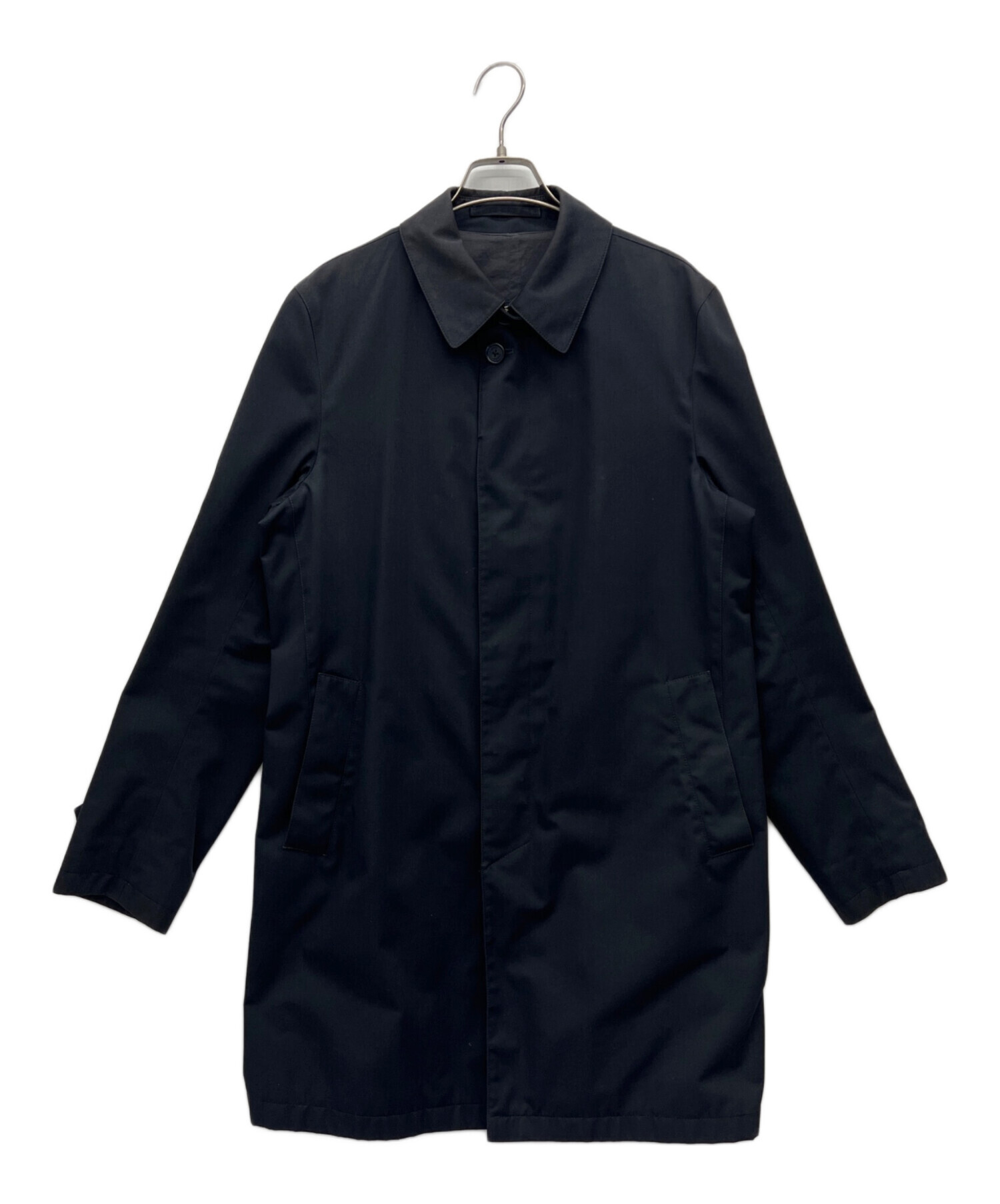HERNO ヘルノ ステンカラーコート 44 未使用 Sサイズ 中古・古着通販】HERNO (ヘルノ) ステンカラーコート ネイビー サイズ
