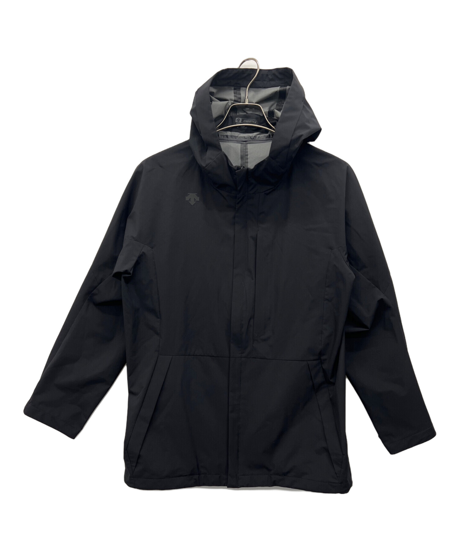 中古・古着通販】DESCENTE (デサント) マウンテンパーカー ブラック 