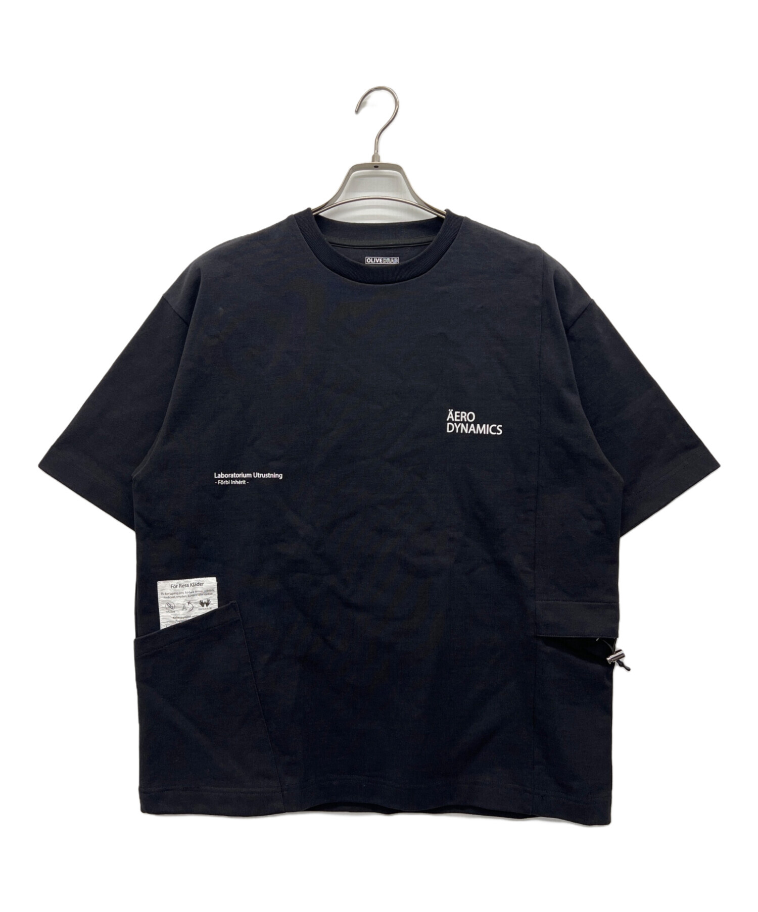 中古・古着通販】olivedrab (オリーブドラブ) 半袖カットソー ブラック