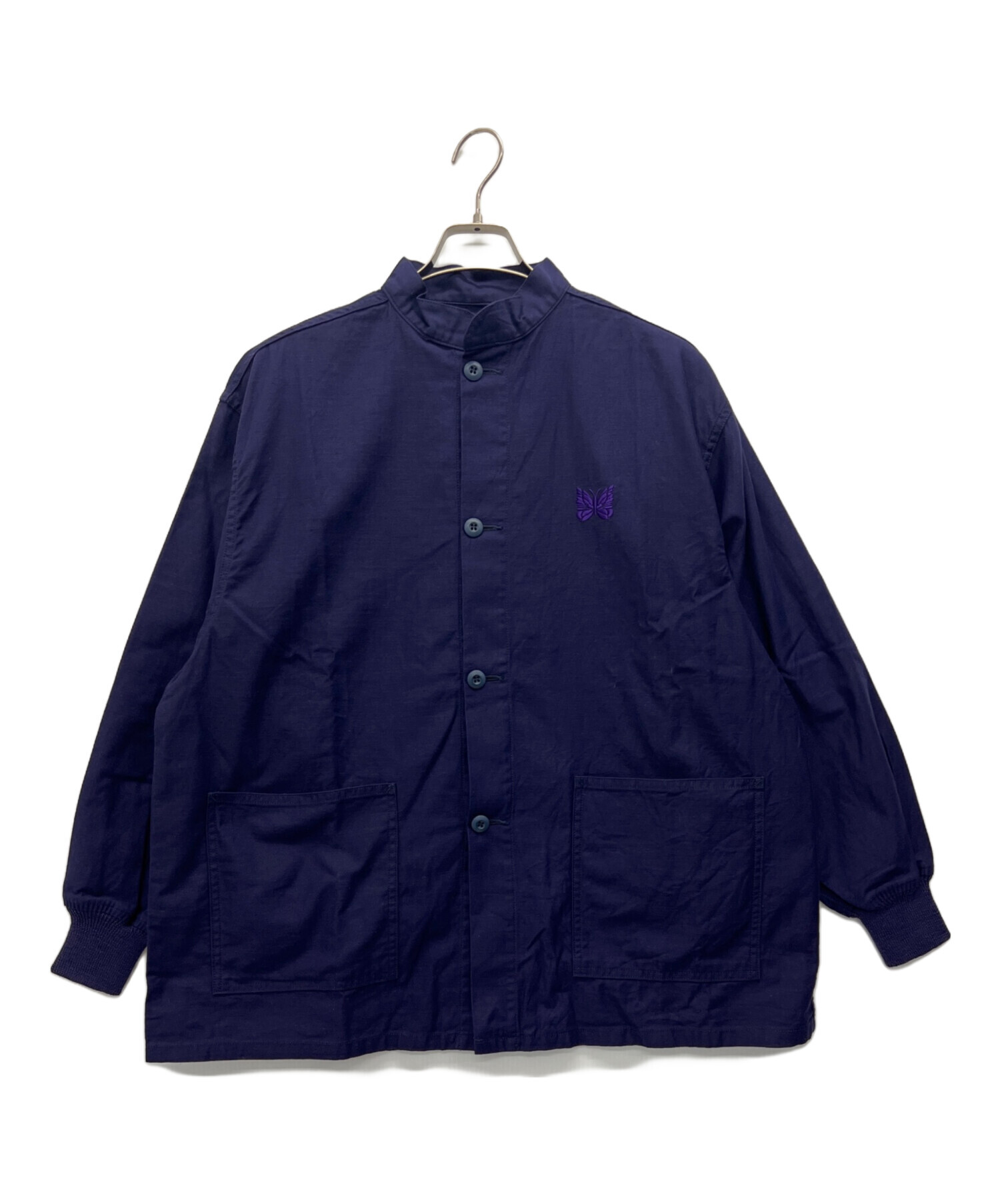Needles ニードルズ 長袖シャツ 切りっぱなし S 美中古 ネペンテス 中古・古着通販】Needles (ニードルズ) スタンドアーミーシャツ