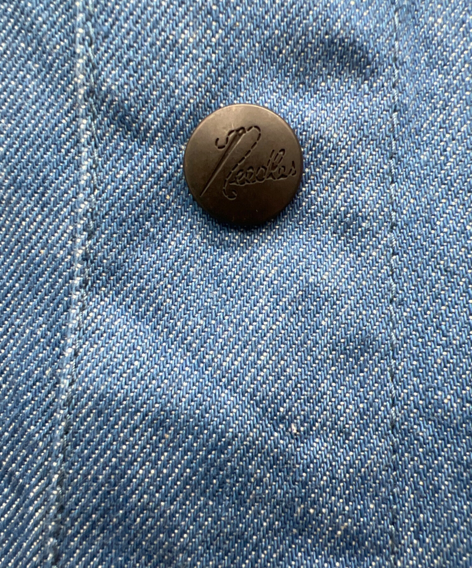 Needles M 青 カバーオール 新品 24ss NEEDLES ニードルス デニム カバーオール ローズ刺繍 M