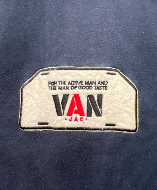VAN JAC フード付き　スタジャン ネイビー ヴァンジャケット 古着 L 中古・古着通販】VAN (ヴァン) スタジャン ネイビー サイズ:L