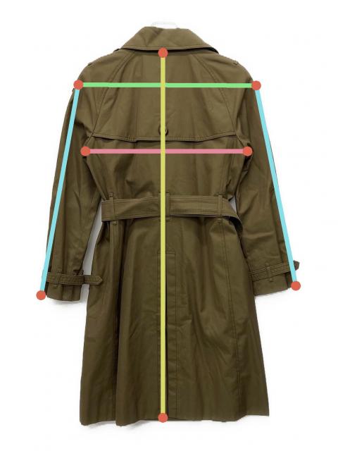 BURBERRY LONDON トレンチコート カーキ フード付 40 Lサイズ 中古・古着通販】BURBERRY LONDON (バーバリーロンドン) トレンチ