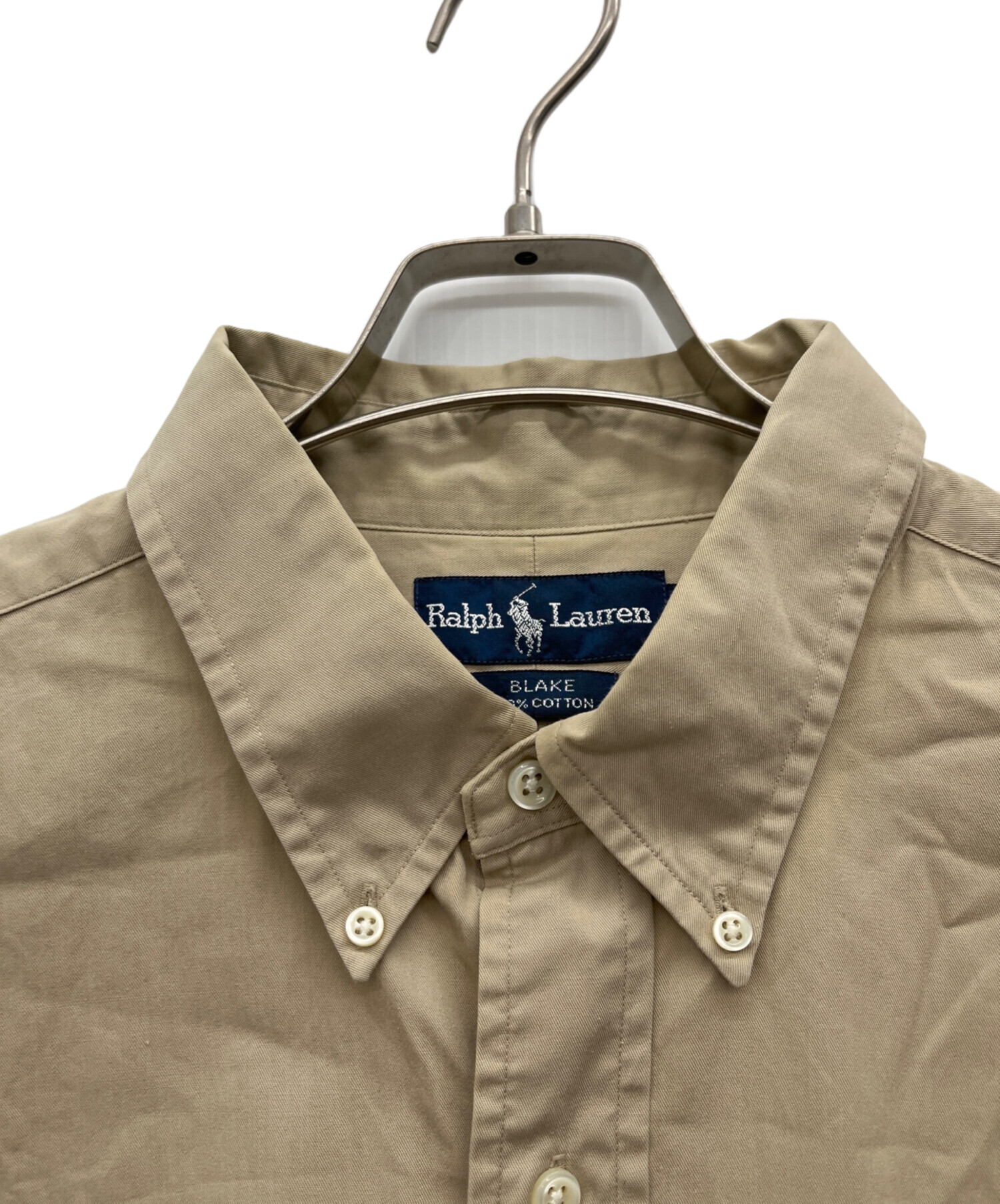 中古・古着通販】RALPH LAUREN (ラルフローレン) 長袖シャツ カーキ 
