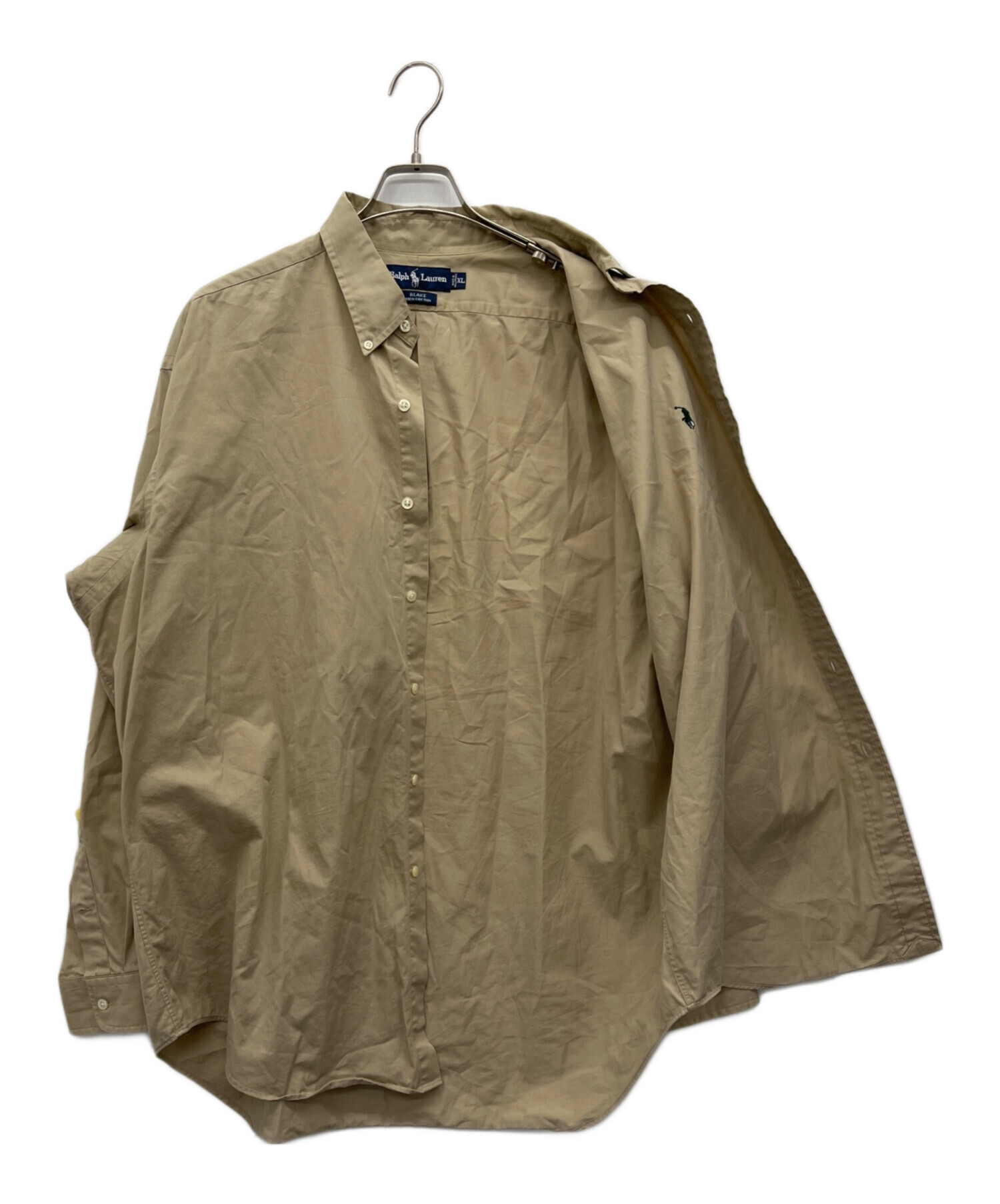 中古・古着通販】RALPH LAUREN (ラルフローレン) 長袖シャツ カーキ 