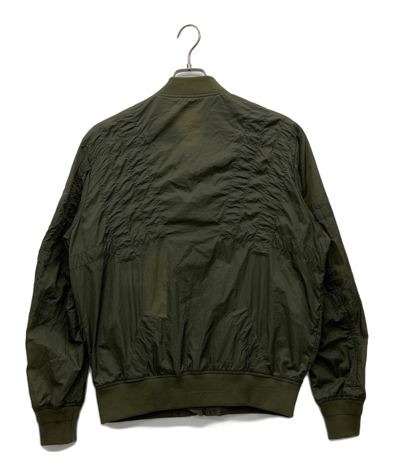 DIESELディーゼルN2Bオリーブグリーン フライトジャケット 中古・古着通販】DIESEL (ディーゼル) ナイロンフライトジャケット