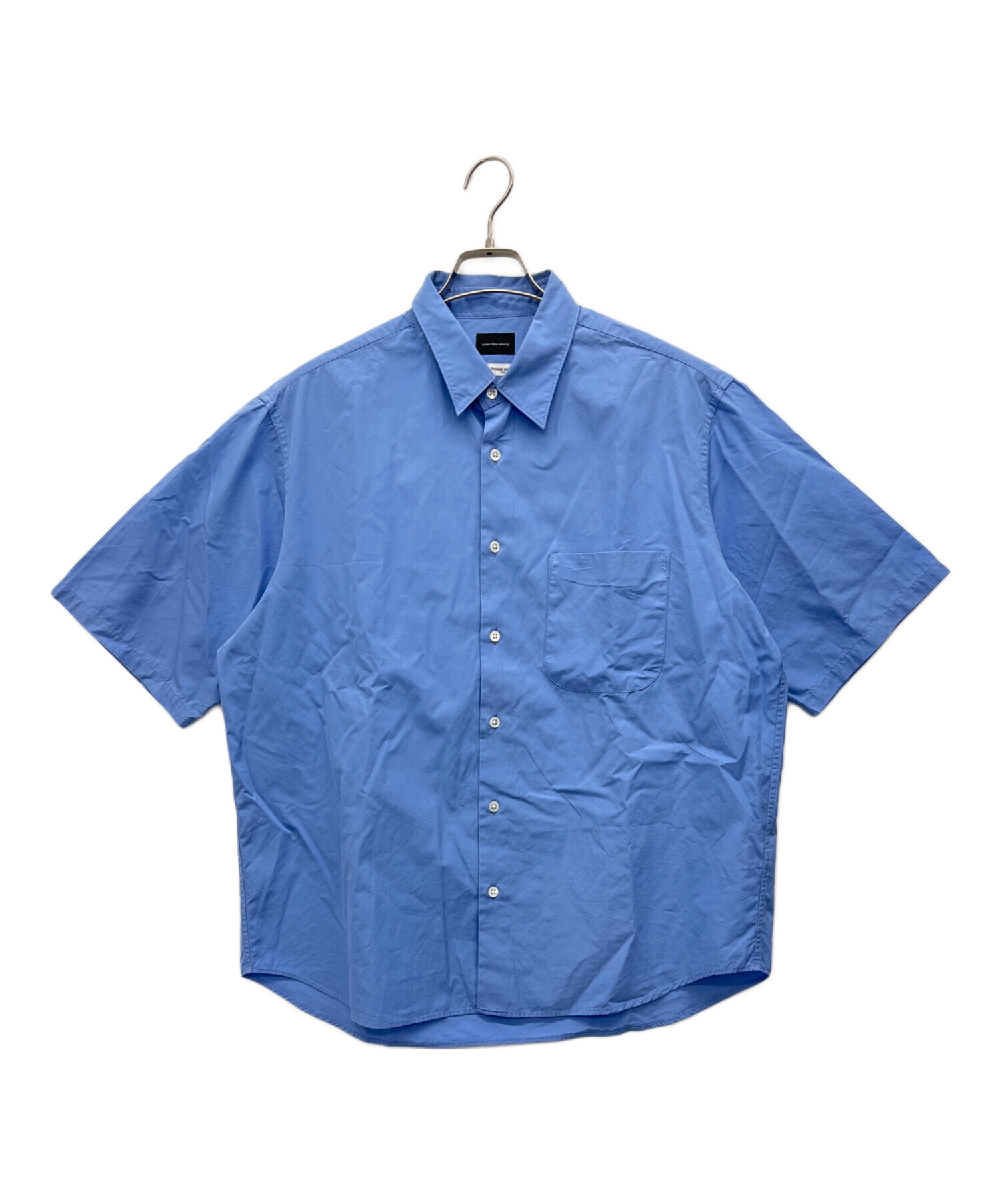 超高級トーマスメイソン★未使用級◎グリーンレーベルリラクシング　シャツ　青 中古・古着通販】green label relaxing (グリーンレーベルリラクシング