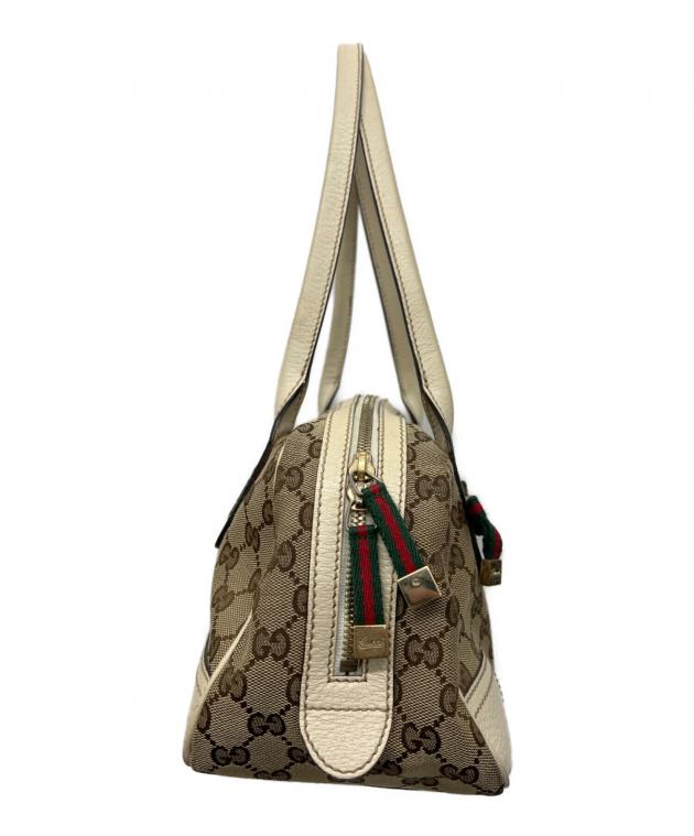 中古・古着通販】GUCCI (グッチ) ハンドバッグ GG プリンシー ベージュ