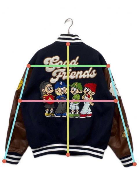 中古・古着通販】NEW JACK (ニュージャック) スタジャン ネイビー