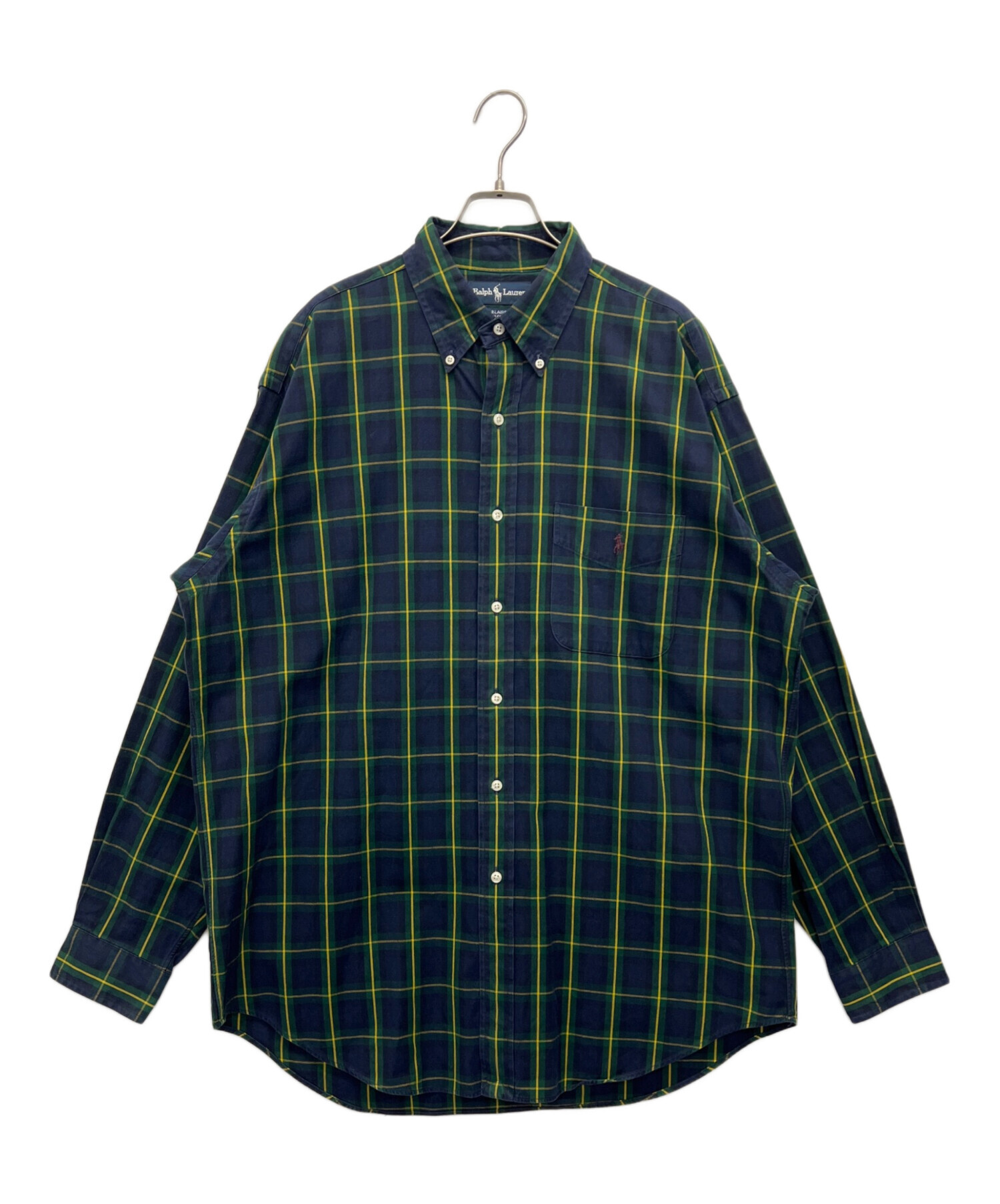 中古・古着通販】RALPH LAUREN (ラルフローレン) 長袖シャツ グリーン 