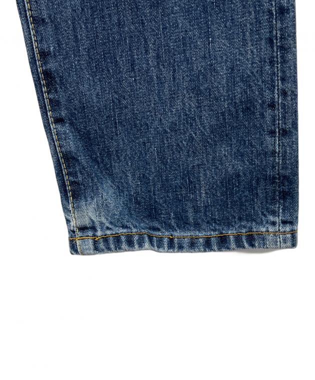 【セール】【美品】CUNEジーパン デニムパンツ 濃紺 W28 赤タグ 中古・古着通販】CUNE (キューン) デニムパンツ インディゴ×グリーン
