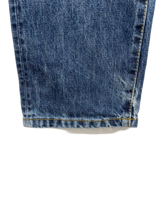 中古・古着通販】CUNE (キューン) デニムパンツ インディゴ×グリーン