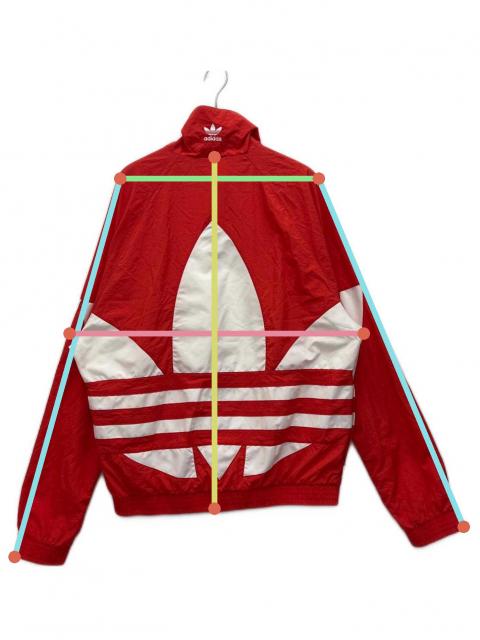 【希少】アディダス トラックジャケット 赤 2XLロゴ 背面トレフォイル ビッグ adidas アディダス ファイヤーバード トラックジャケット 希少 ビッグ