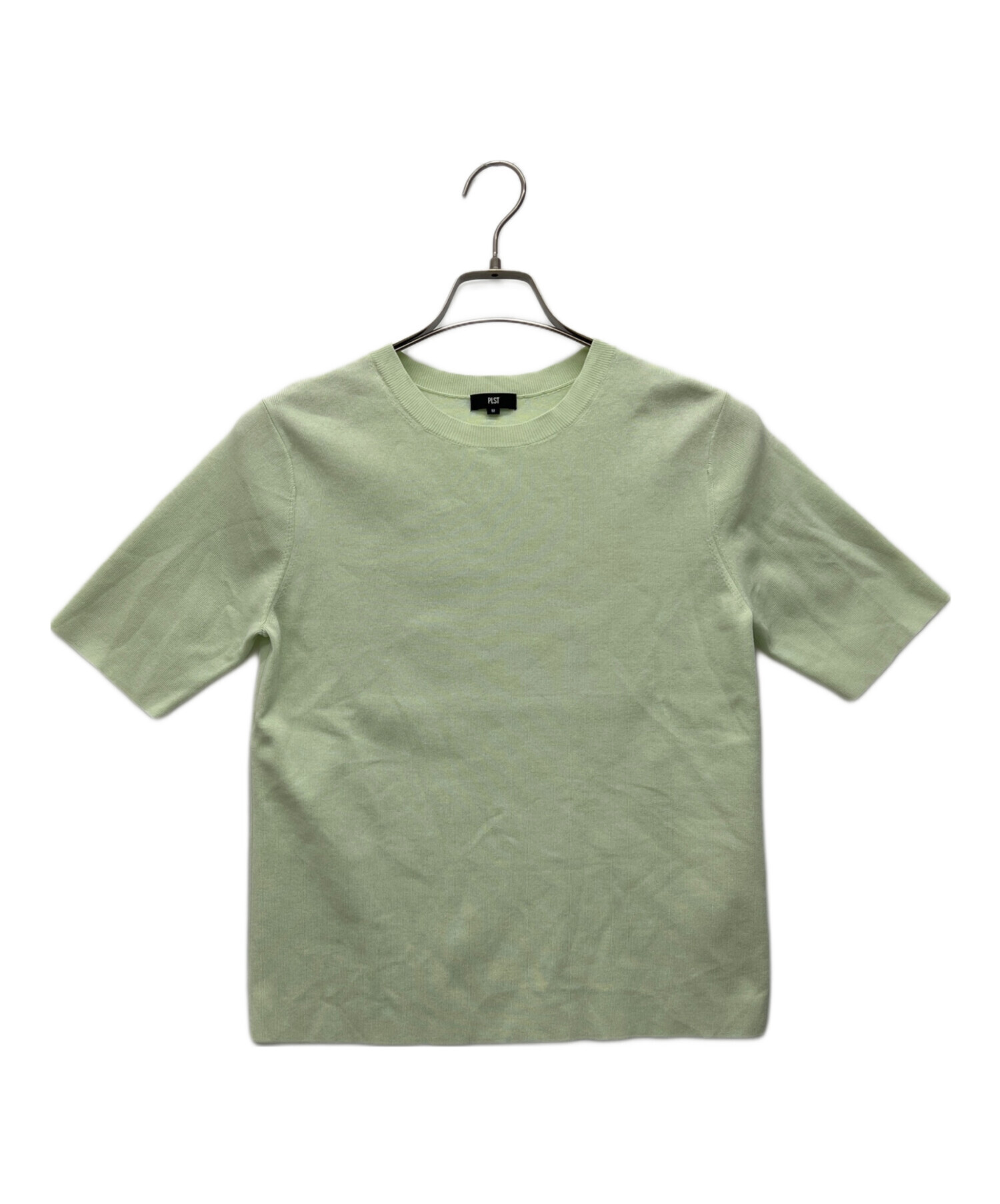 中古・古着通販】PLST (プラステ) 薄手ニット グリーン サイズ:M 