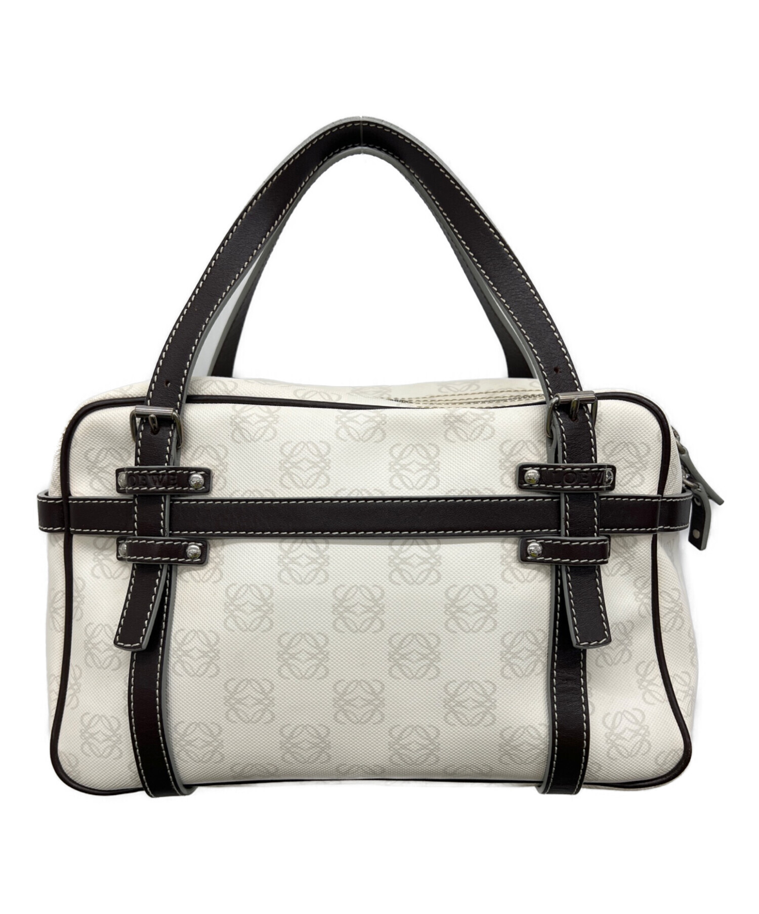 中古・古着通販】LOEWE (ロエベ) ミニボストンバッグ ホワイト