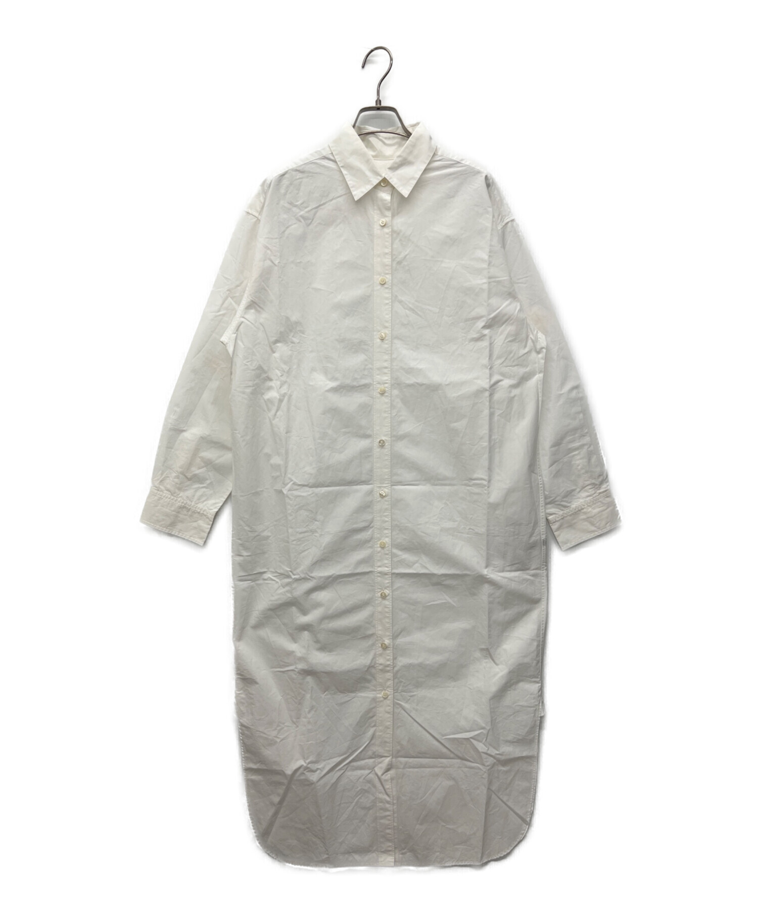 中古・古着通販】Plage (プラージュ) 長袖ワンピース ホワイト サイズ