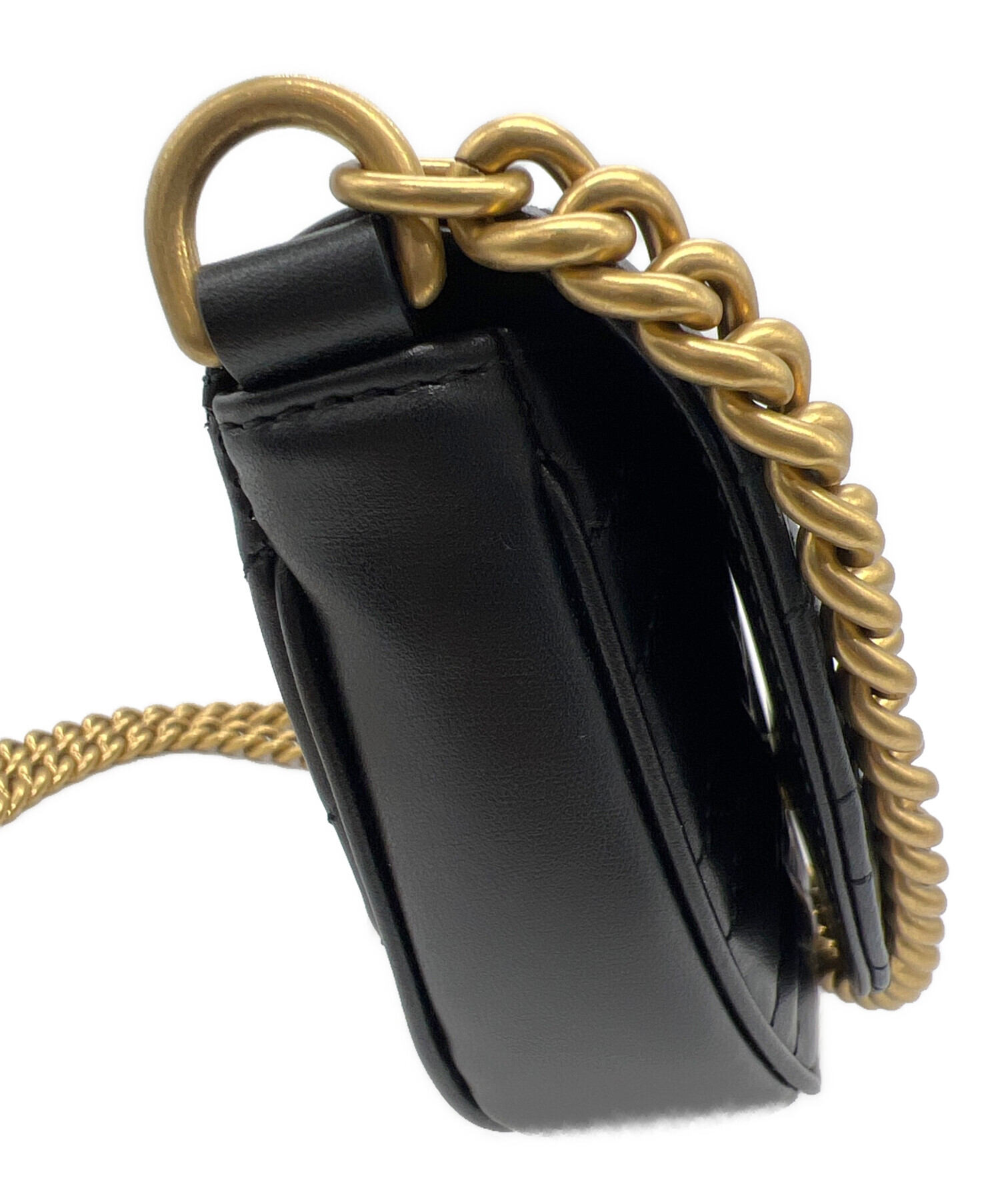 【美品】GUCCI グッチ　チェーン　ショルダーバッグ　ヴィンテージ　ブラック 中古・古着通販】GUCCI (グッチ) チェーンショルダーバッグ GG