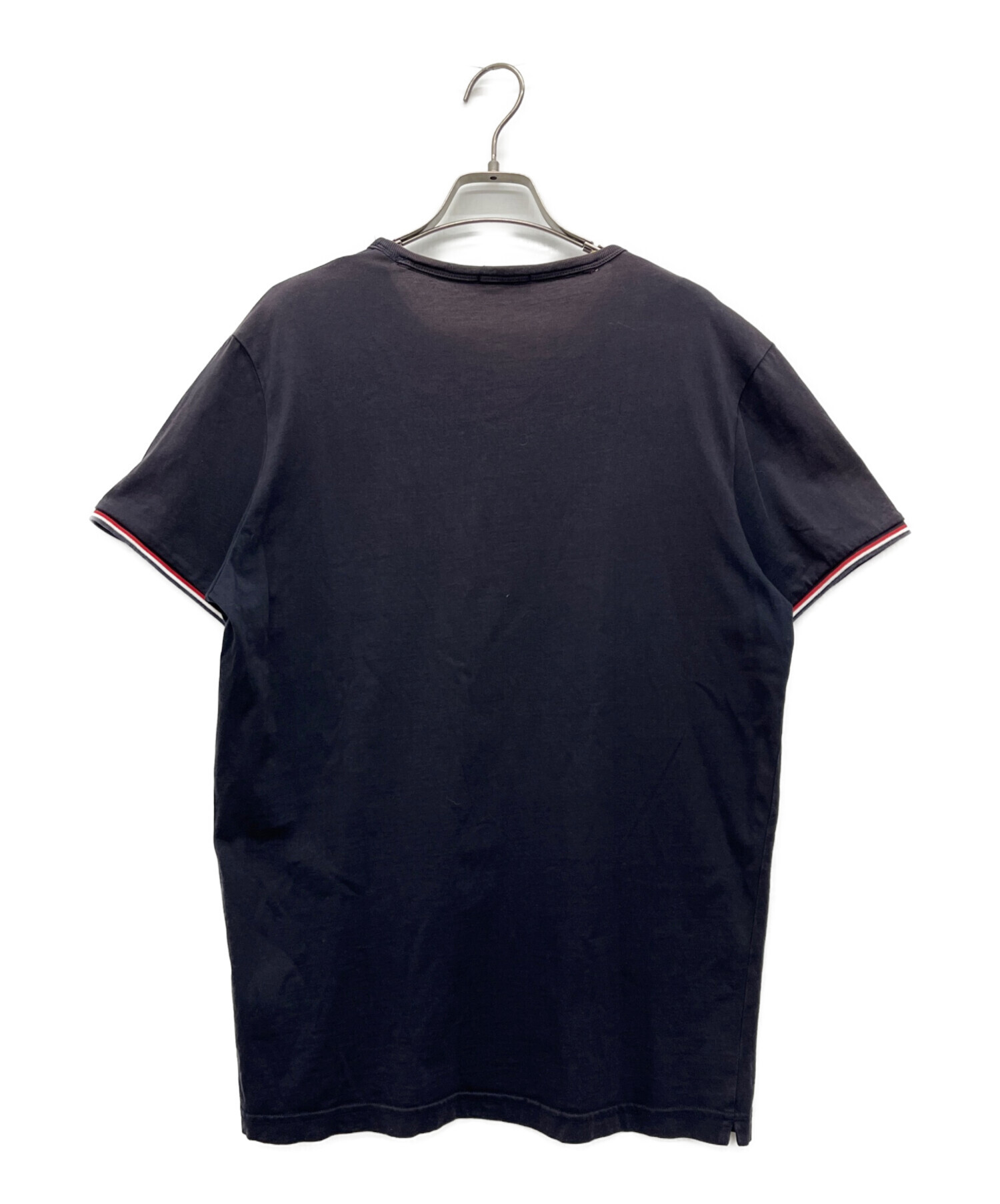 【クリーニング済み】MONCLER ネイビー Tシャツ メンズ 中古・古着通販】MONCLER (モンクレール) Tシャツ ネイビー サイズ:L
