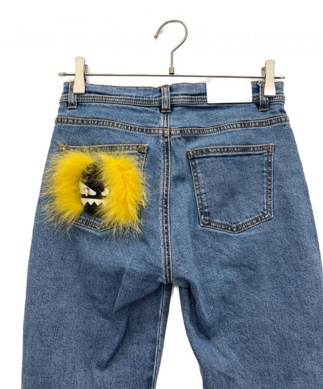 中古・古着通販】FENDI (フェンディ) モンスターデニムパンツ ブルー