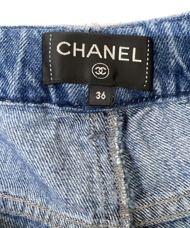 中古・古着通販】CHANEL (シャネル) デニムパンツ ブルー サイズ:36