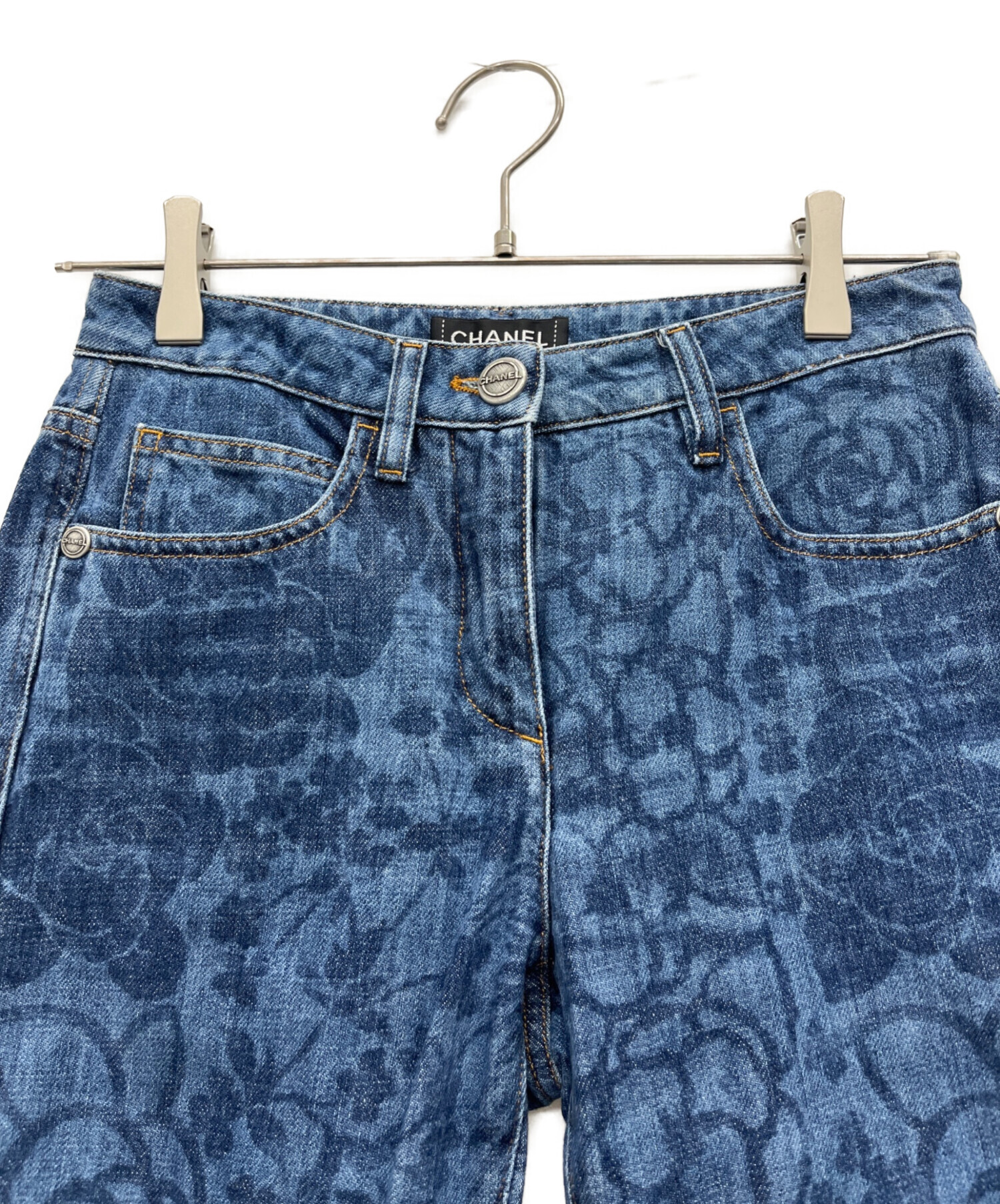 中古・古着通販】CHANEL (シャネル) デニムパンツ ブルー サイズ:34