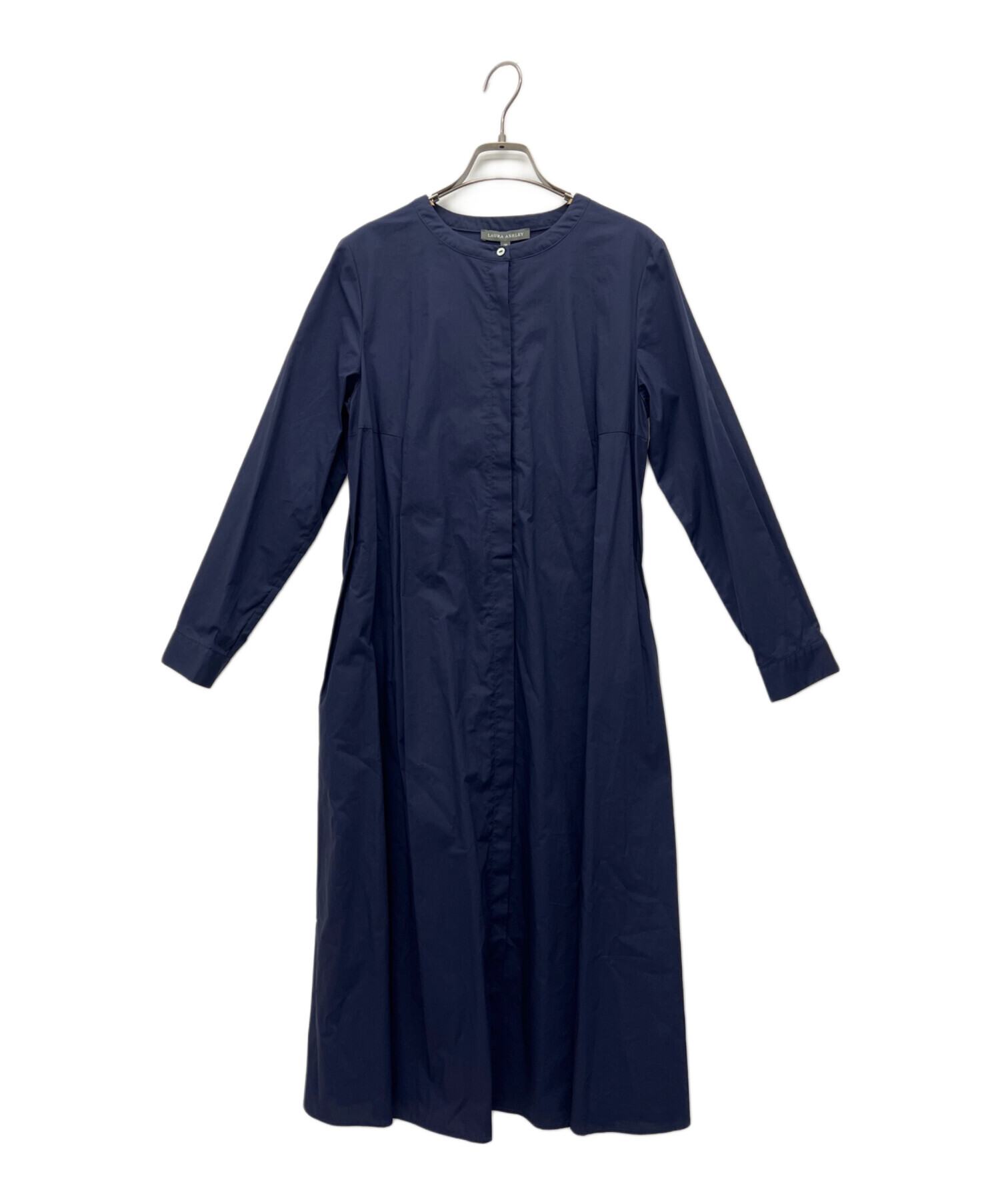 ローラアシュレイ／旧タグ ヴィンテージ ロング丈デニムワンピース ノースリーブ 中古・古着通販】LAURA ASHLEY (ローラ アシュレイ) 長袖ワンピース