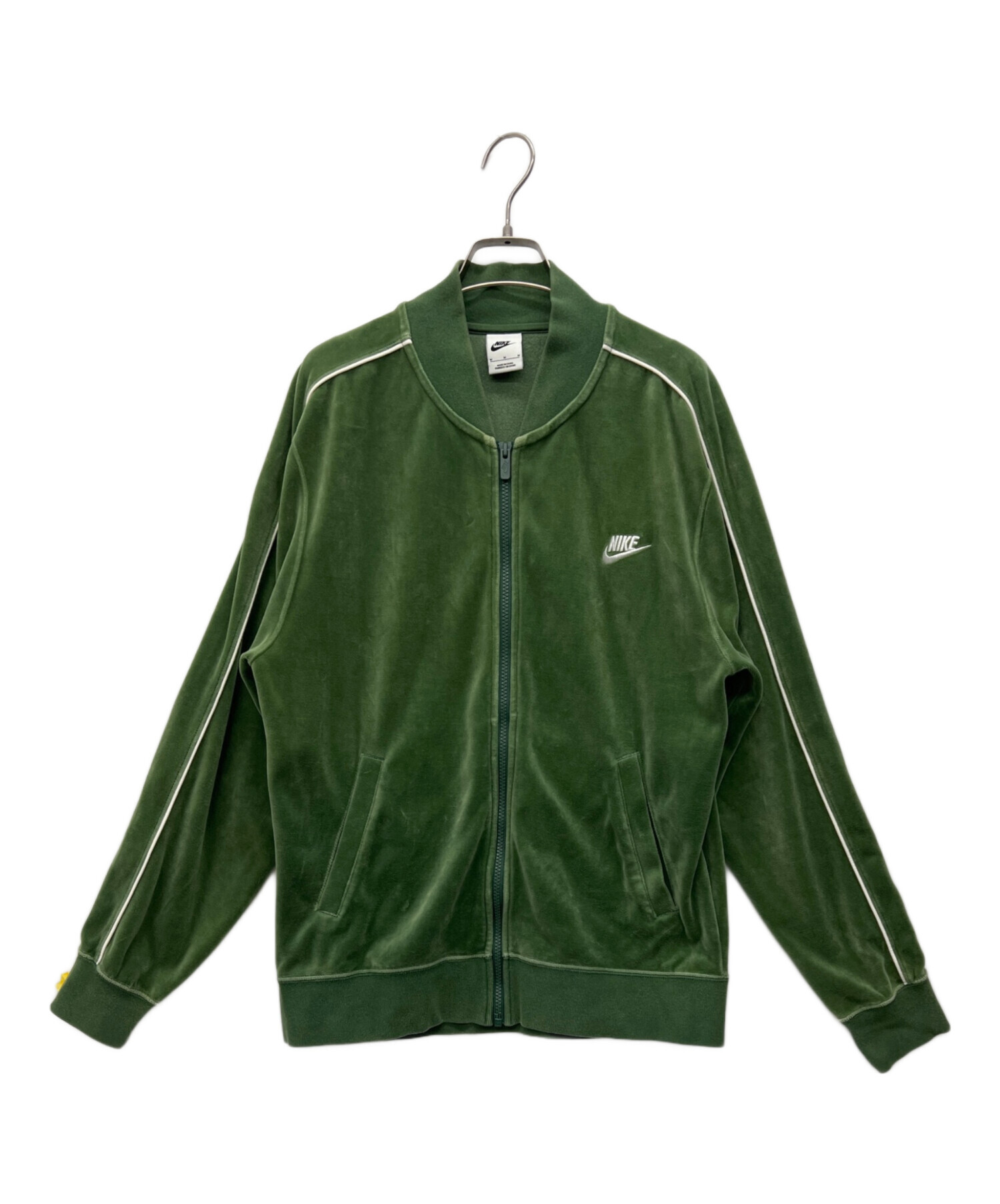 中古・古着通販】NIKE (ナイキ) ベロアトラックジャケット グリーン