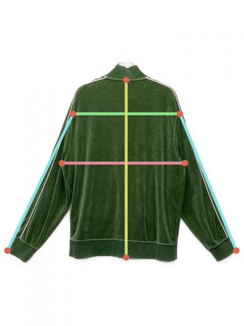 中古・古着通販】NIKE (ナイキ) ベロアトラックジャケット グリーン 