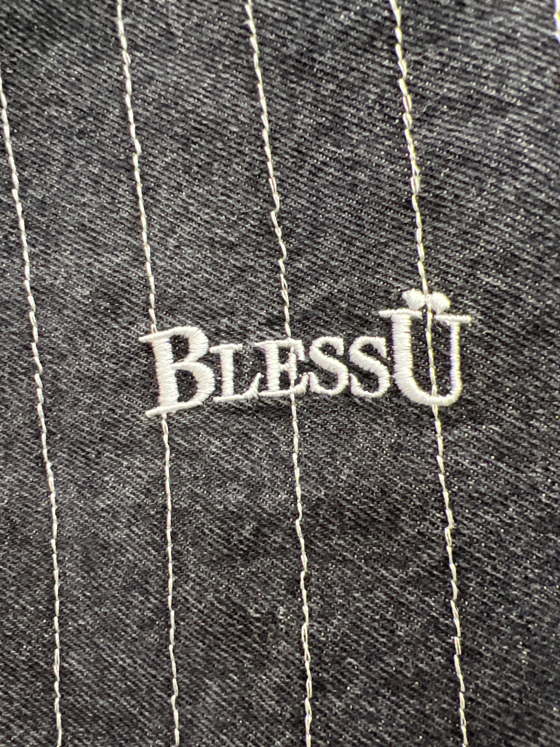 中古・古着通販】BLESSU (ブレスユー) ストライプバギーデニムパンツ